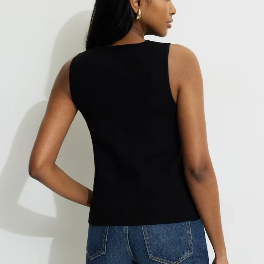 Dynamite Vera Crewneck Button Up Sweater Vest - Picture 3 of 3